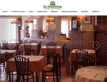 Tablet Screenshot of pizzerialamamma.es