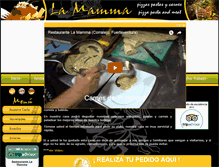 Tablet Screenshot of pizzerialamamma.net